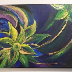 Flower in the Night Sky