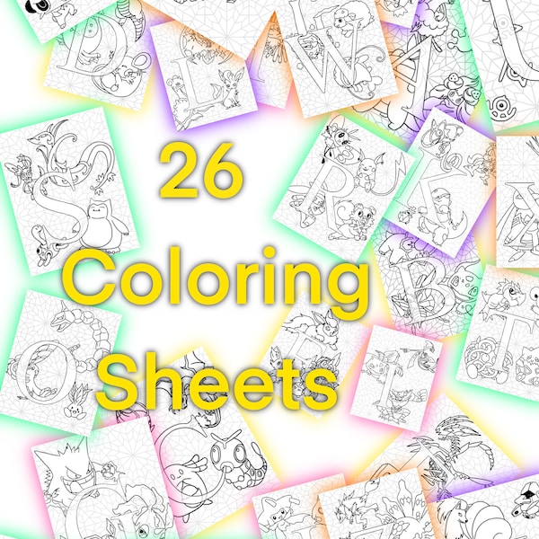 Eevee Coloring Page Etsy Eevee coloring page etsy