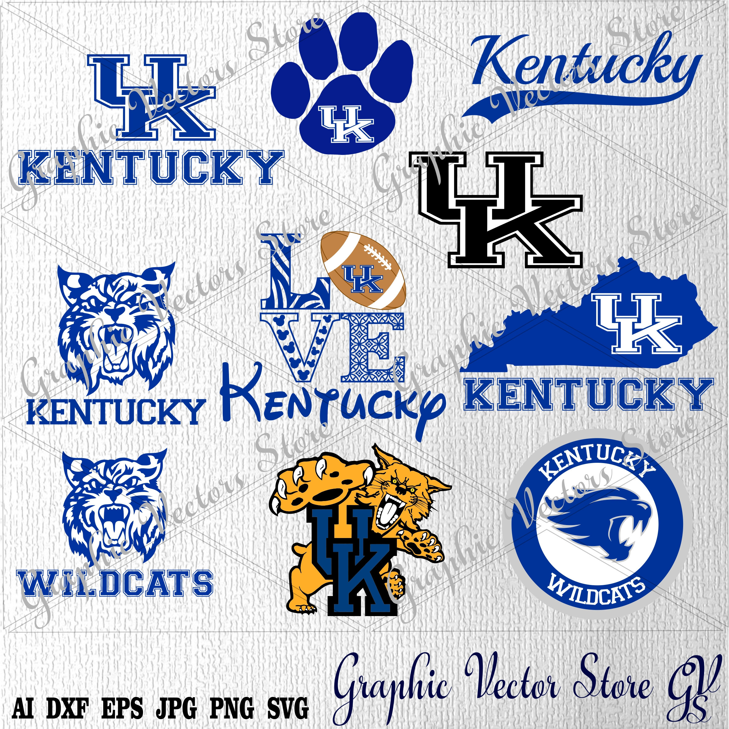 Kentucky svg University svg Files for Silhouette Files for | Etsy