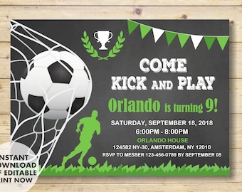 Soccer Birthday Invitations 7