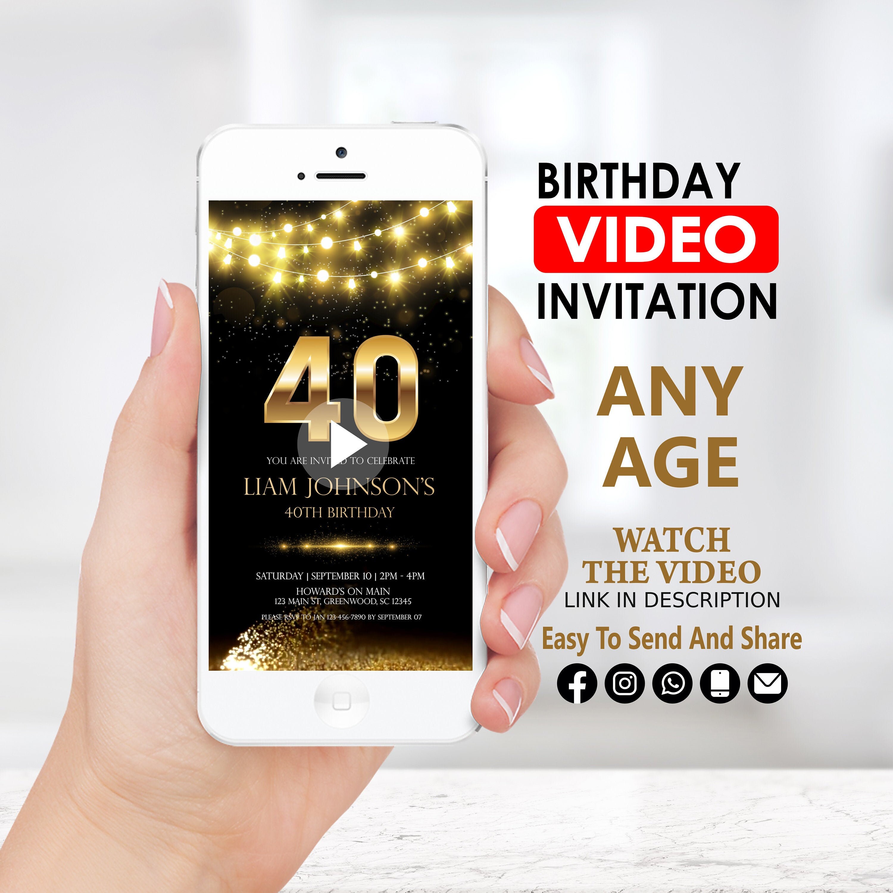 Birthday Invitation Video Ubicaciondepersonas cdmx gob mx