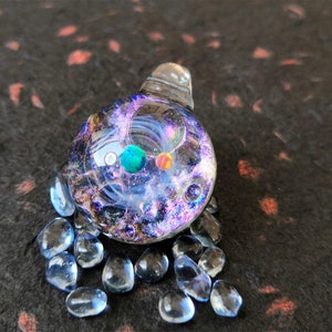 Custom Space Planet necklace,Personalized resin planet necklace,bright star necklace,universe Stars Pendant,Trinity,Space Galaxy Necklace