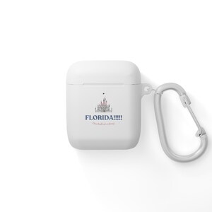 Florida Themed AirPods Case Cover, Theme-Park Inspired Accessory, Travel Gift, Cute Tech Cover