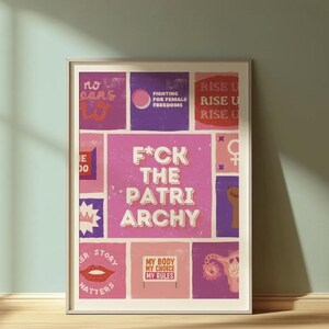 Women Empowerment Art Print, Matte Vertical Posters, My Body My Choice, Pro Choice, Activist Home Decor