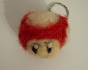Mario Mushroom Keychain