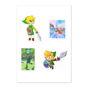 Zelda sticker sheet