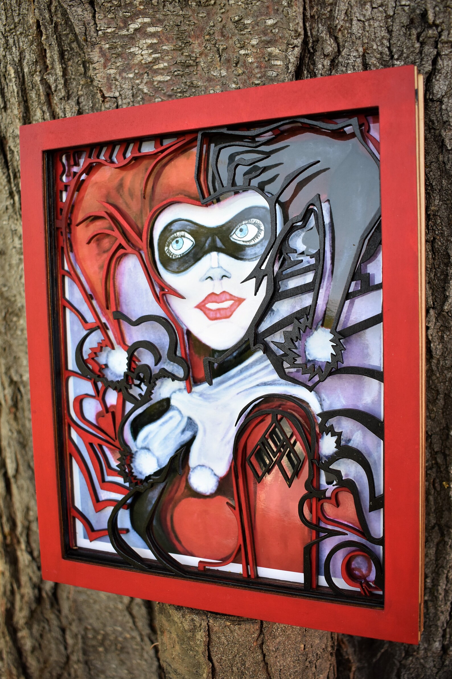 3D wall art Harley Quinn suicide squad wall decor wall Etsy