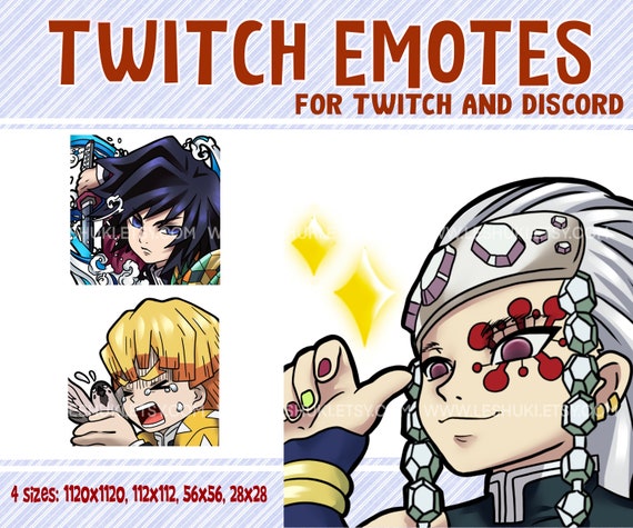 Demon Girl Emote Bundle for Twitch Discord  Chibi 