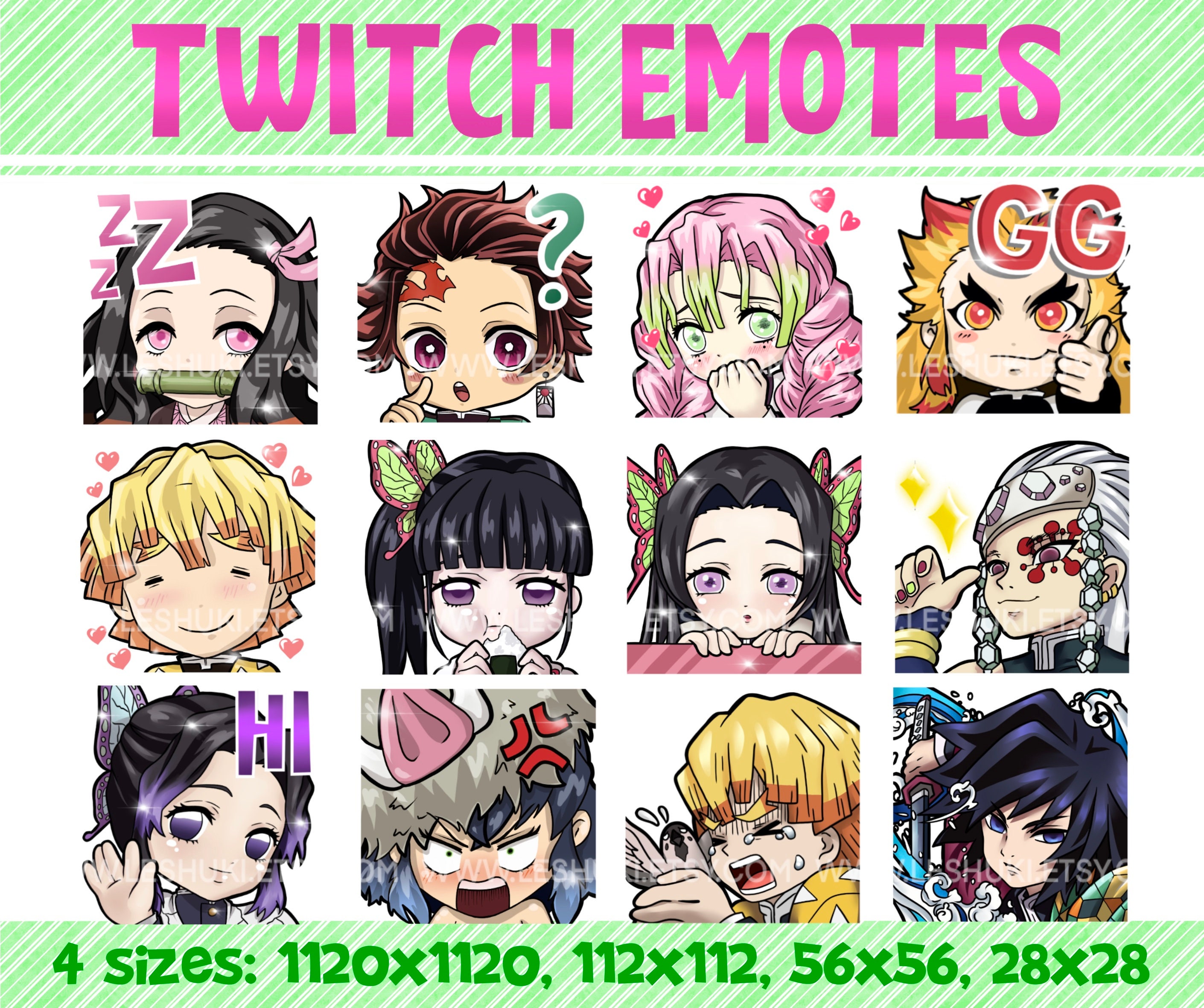 Buy Twitch Emotes Emote Pack Demon Girl Manga Emote Anime Online in India 