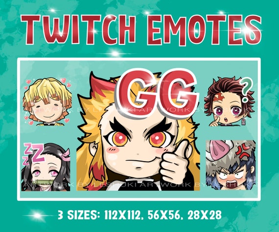 Buy Twitch Emotes Emote Pack Demon Girl Manga Emote Anime Online in India 