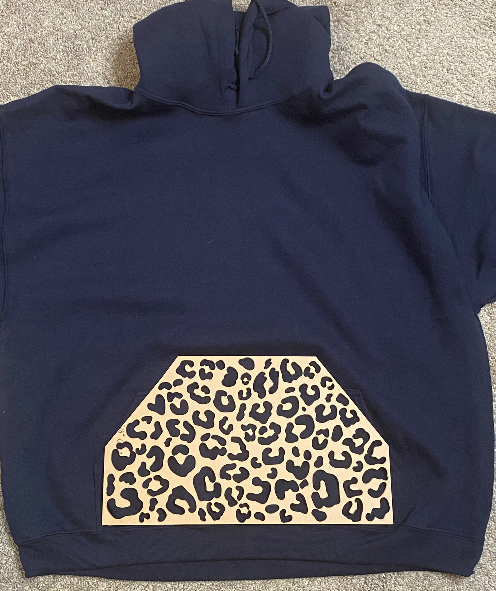 Hoodie Pocket Bleach Template Etsy