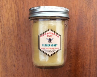 Mason jar pure beeswax candle