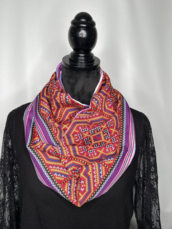 Size M: Hmong inspired infinity scarf