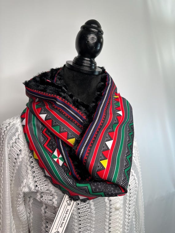 Size L: Hmong inspired infinity scarf