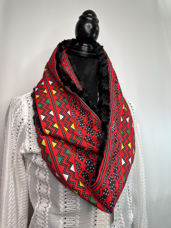 Size XL: Hmong inspired infinity scarf