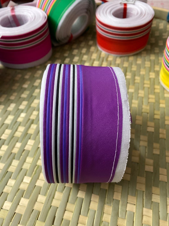 Purple 5 yards Hmoob lees trim, 5yards length, hmong trim, diy trim, diy hmong supplies, Hmong ribbon