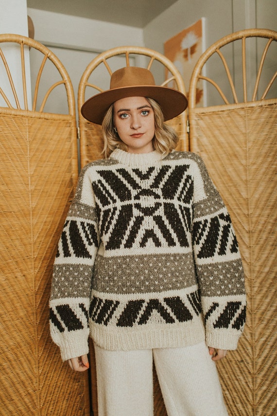 Oversized Patterned Sweater