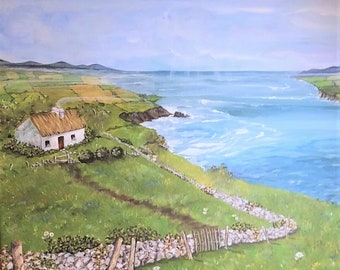 Irish Digital Download Ireland Cottage Landscape
