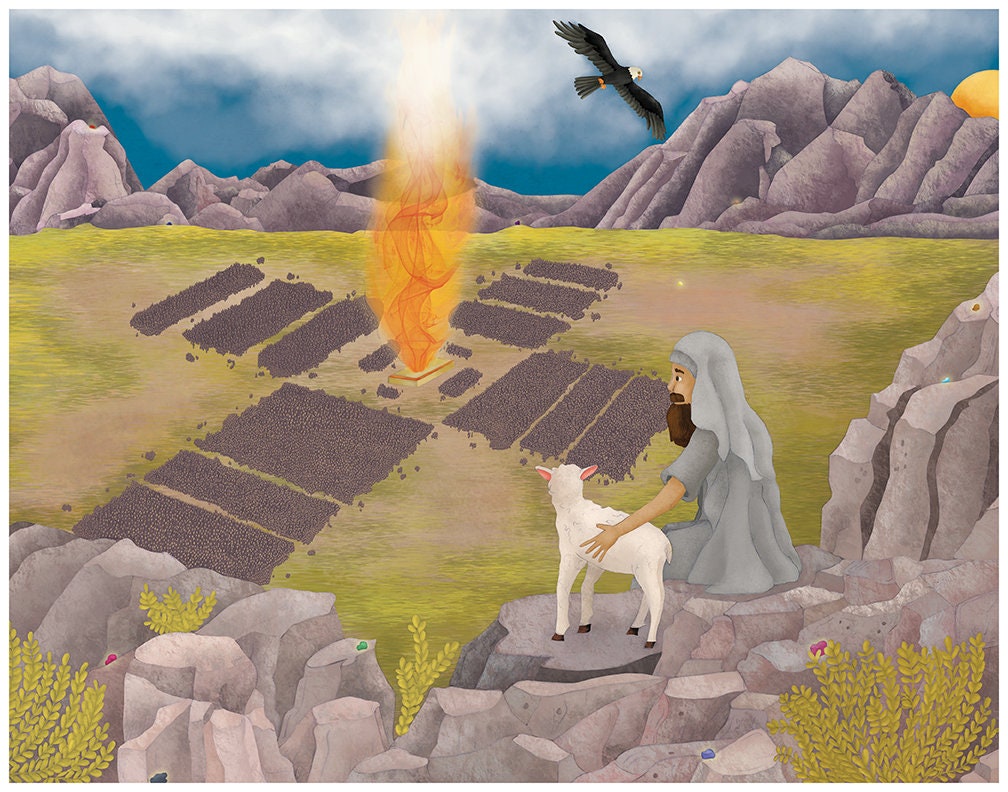 Camp of Israel/Bible Verse Prints/Christian Wall Art/Jesus Etsy