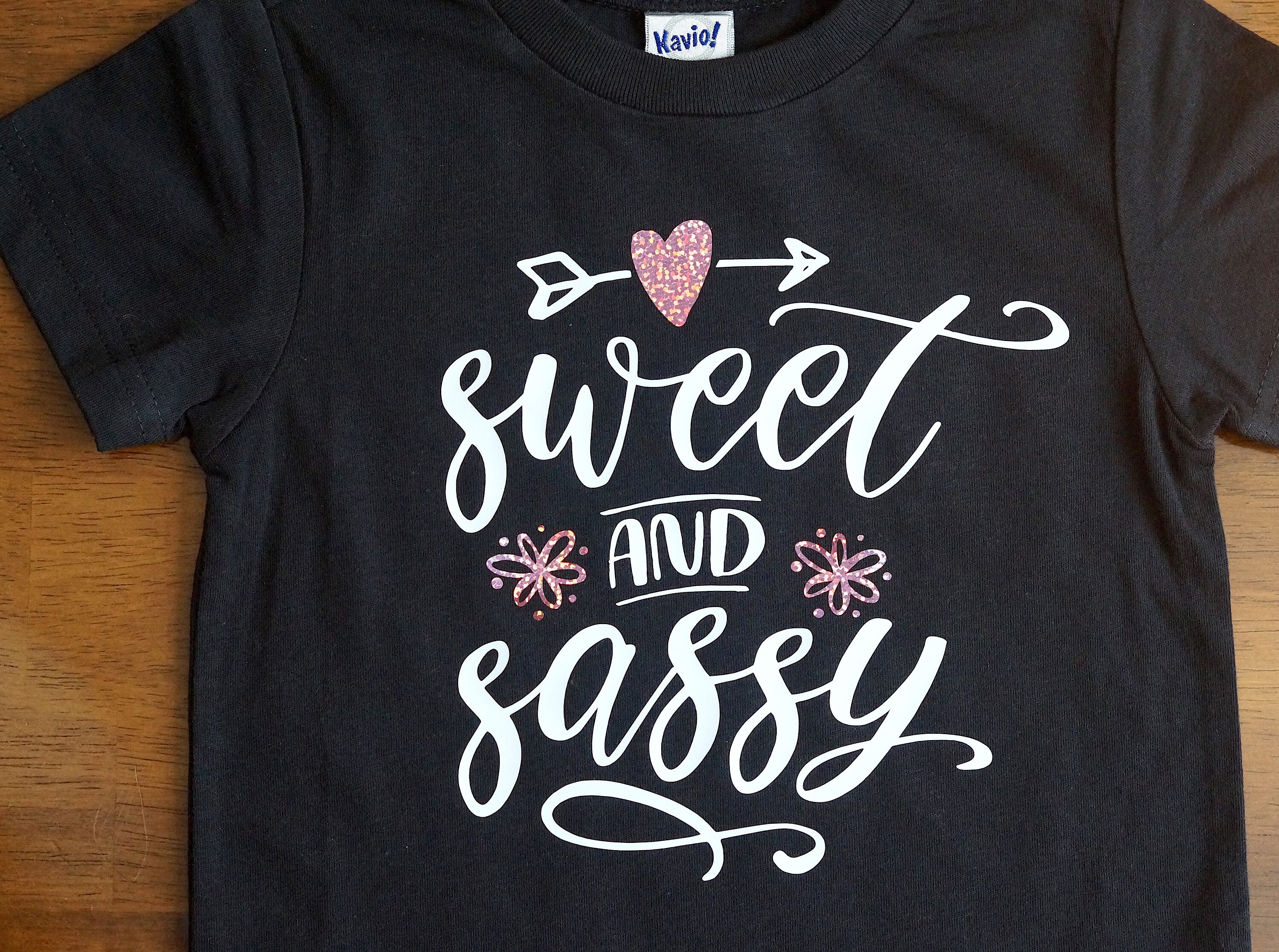 Sweet and sassy girl shirt toddler shirt black tee funny Etsy
