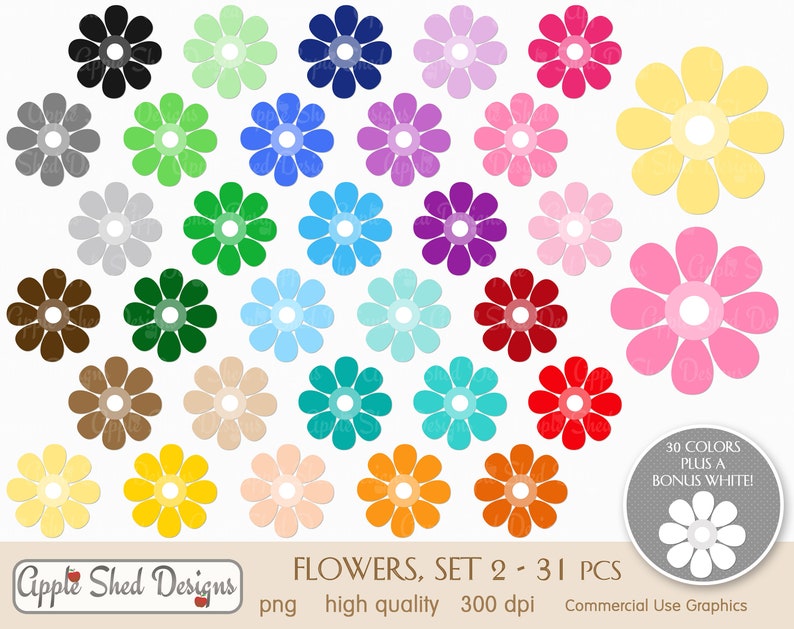rainbow clip art sticker clip art spring multi-color clipart 31 qty sprintime SET 2 Clipart planner clipart FLOWERS icons easter