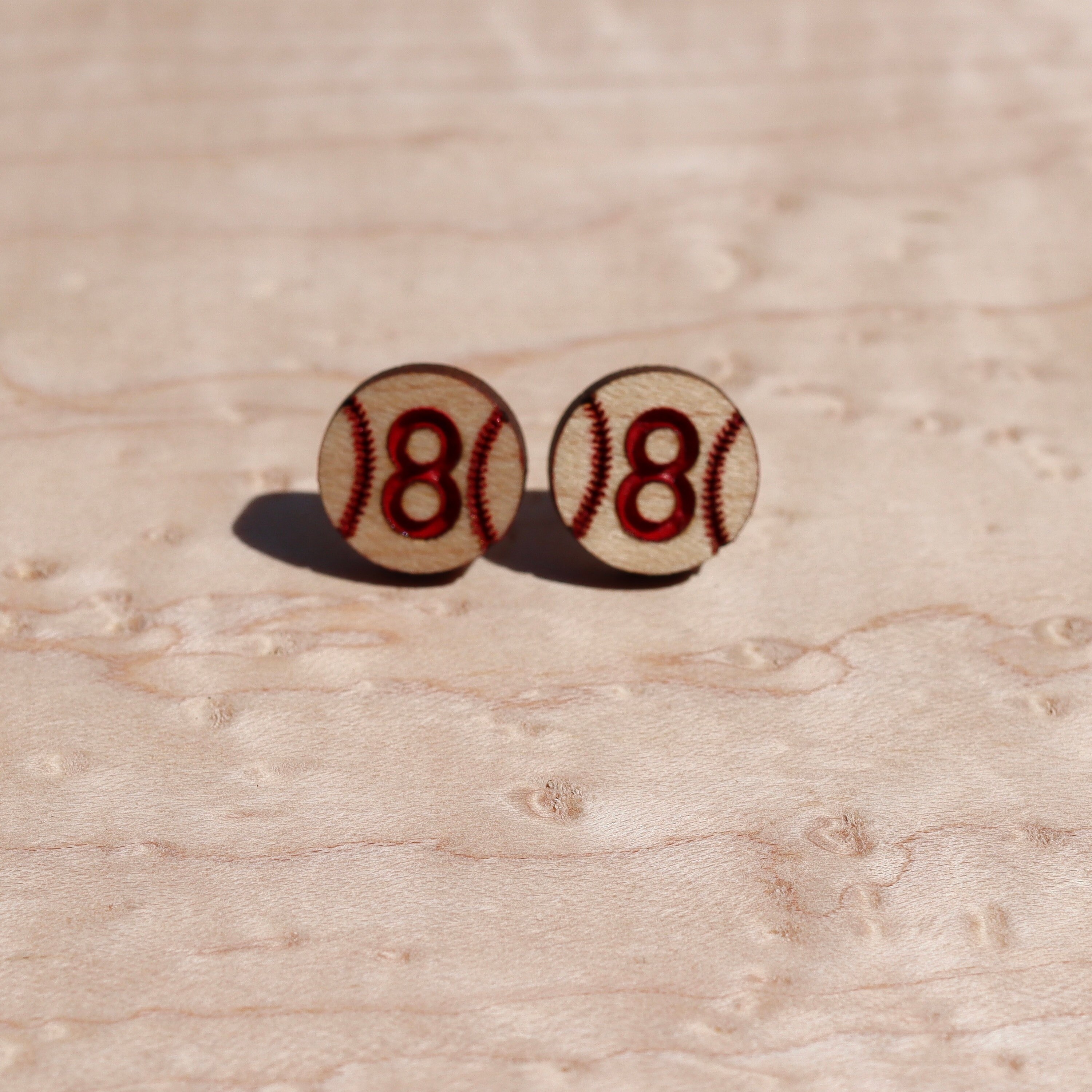 Custom Baseball Stud Earrings Baseball earrings stud Etsy