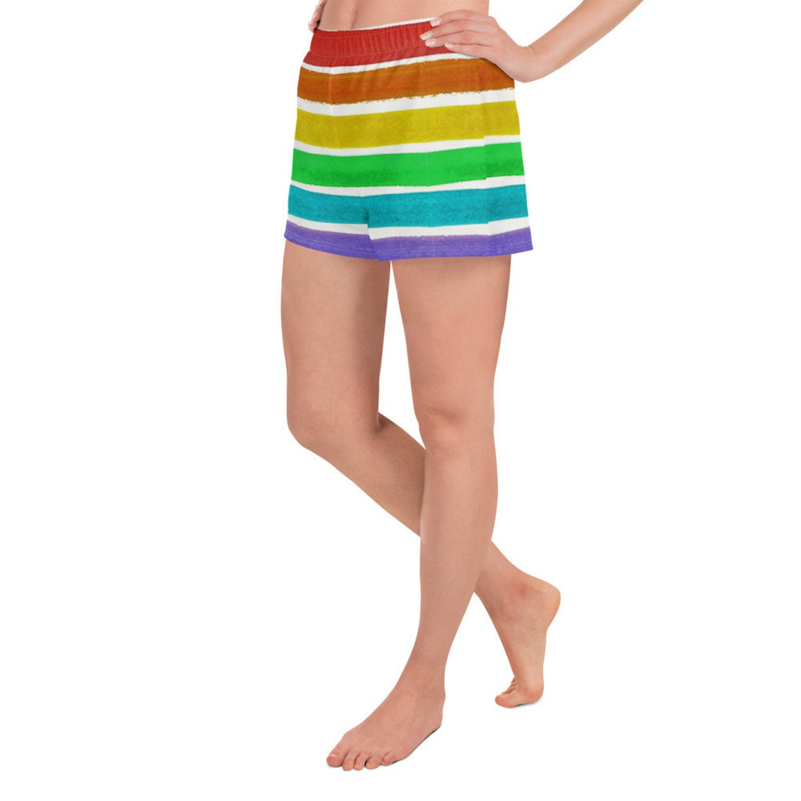 Rainbow Short Shorts Pride Short Shorts Gay Pride Shorts Etsy