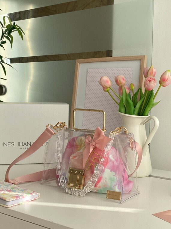 Clear bag with chain new arrivals