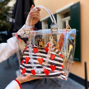 Transparent Jelly Bag For Women 2022 Clear Tote Beach Bags Luxury