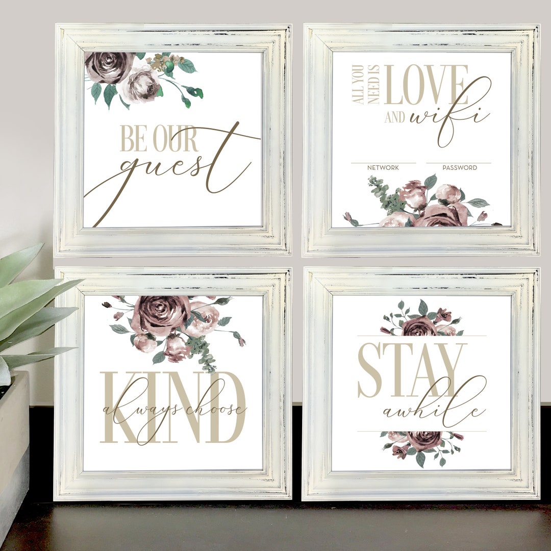 Printable Wall Art Instant Download Guest Room Wall Art - Etsy