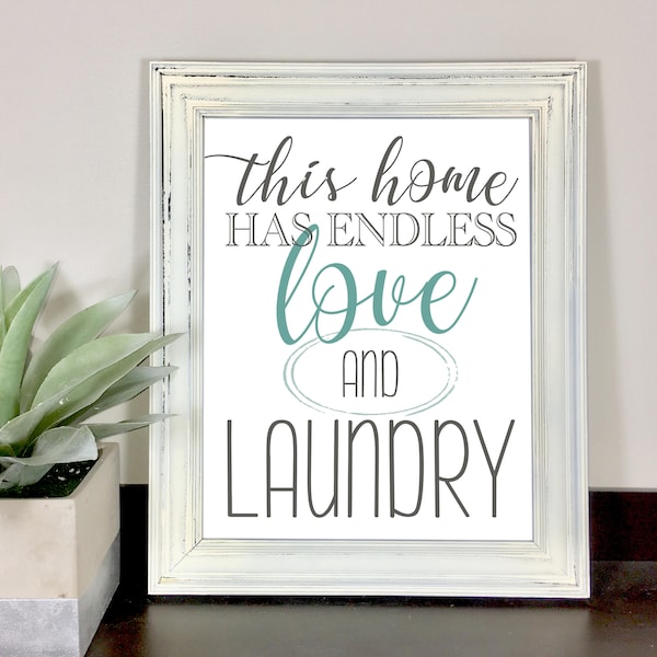 Printable Wall Art, Instant Download, Laundry Sign, Laundry Room Decor, Bathroom Wall Art, Digital File