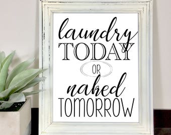 Printable Wall Art, Instant Download, Laundry Sign, Laundry Room Decor, Bathroom Wall Art, Digital File