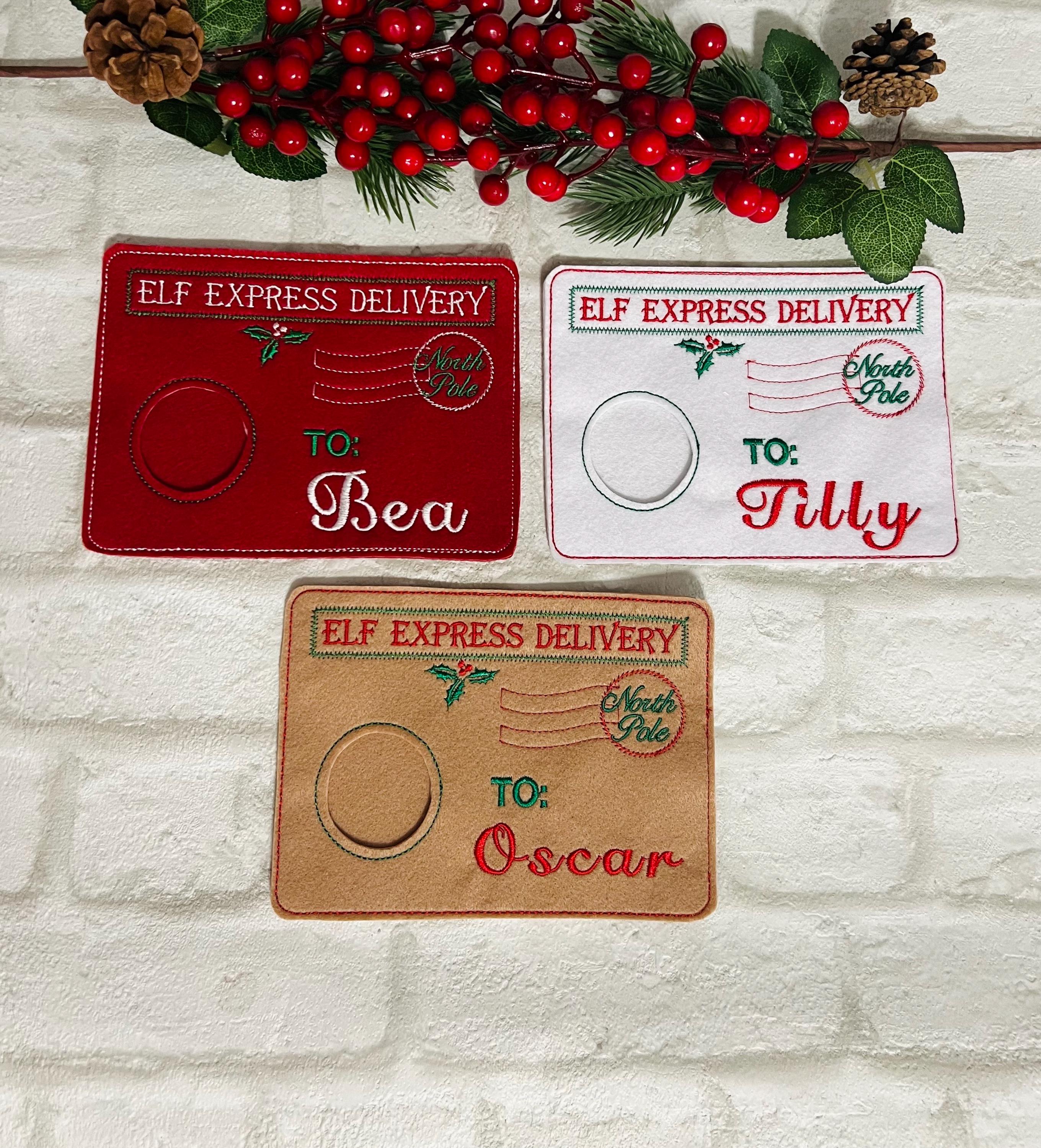 Elf Arrival and Departure Envelope, Christmas Eve, Hello Elf, Santa’s Workshop, Elf Mail, Post, Christmas Mail, Elf Postage