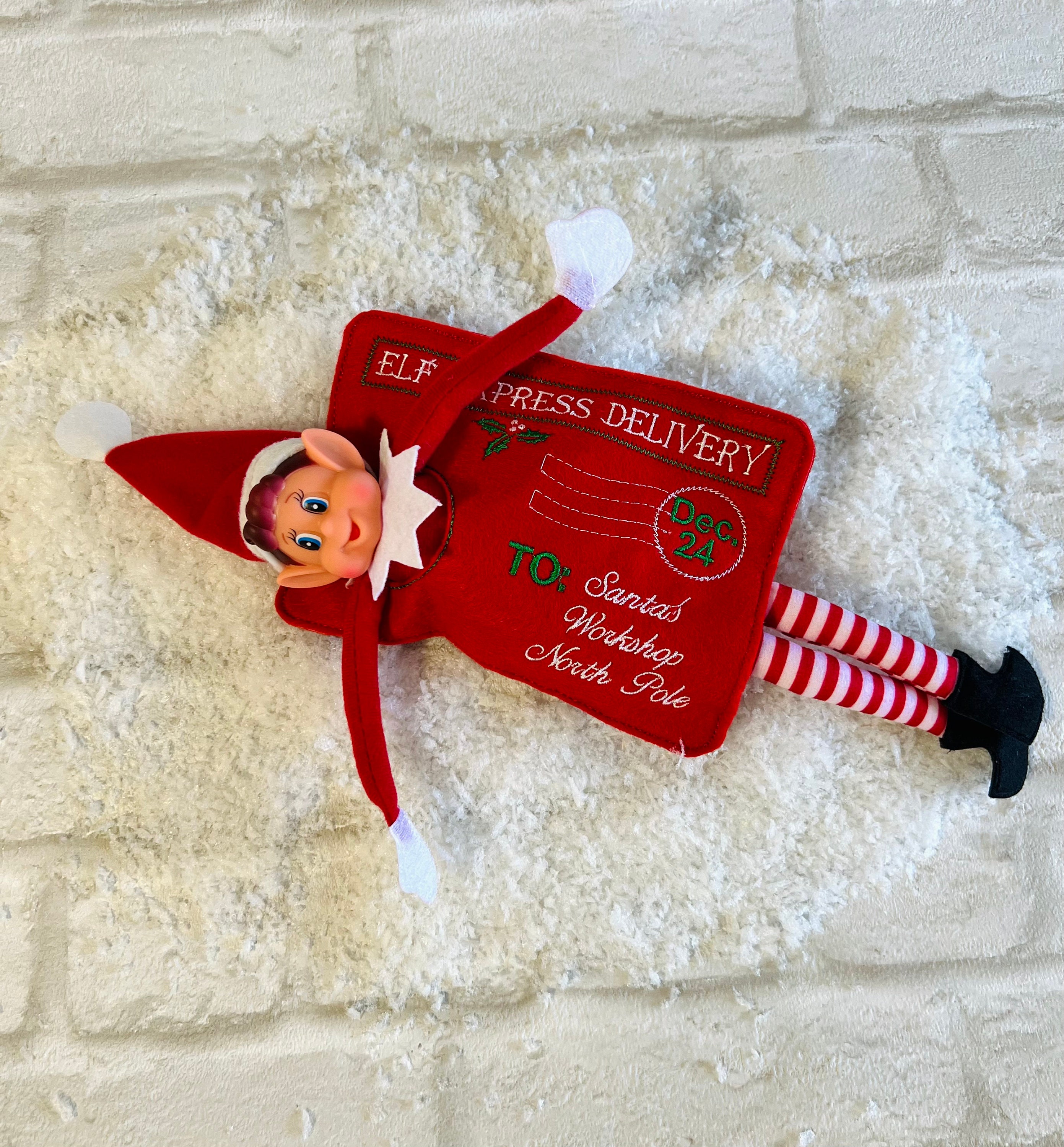 Elf Arrival and Departure Envelope, Christmas Eve, Hello Elf, Santa’s Workshop, Elf Mail, Post, Christmas Mail, Elf Postage