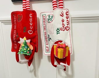Personalised Elf Arrival / Departure Envelope: Christmas Eve Mail