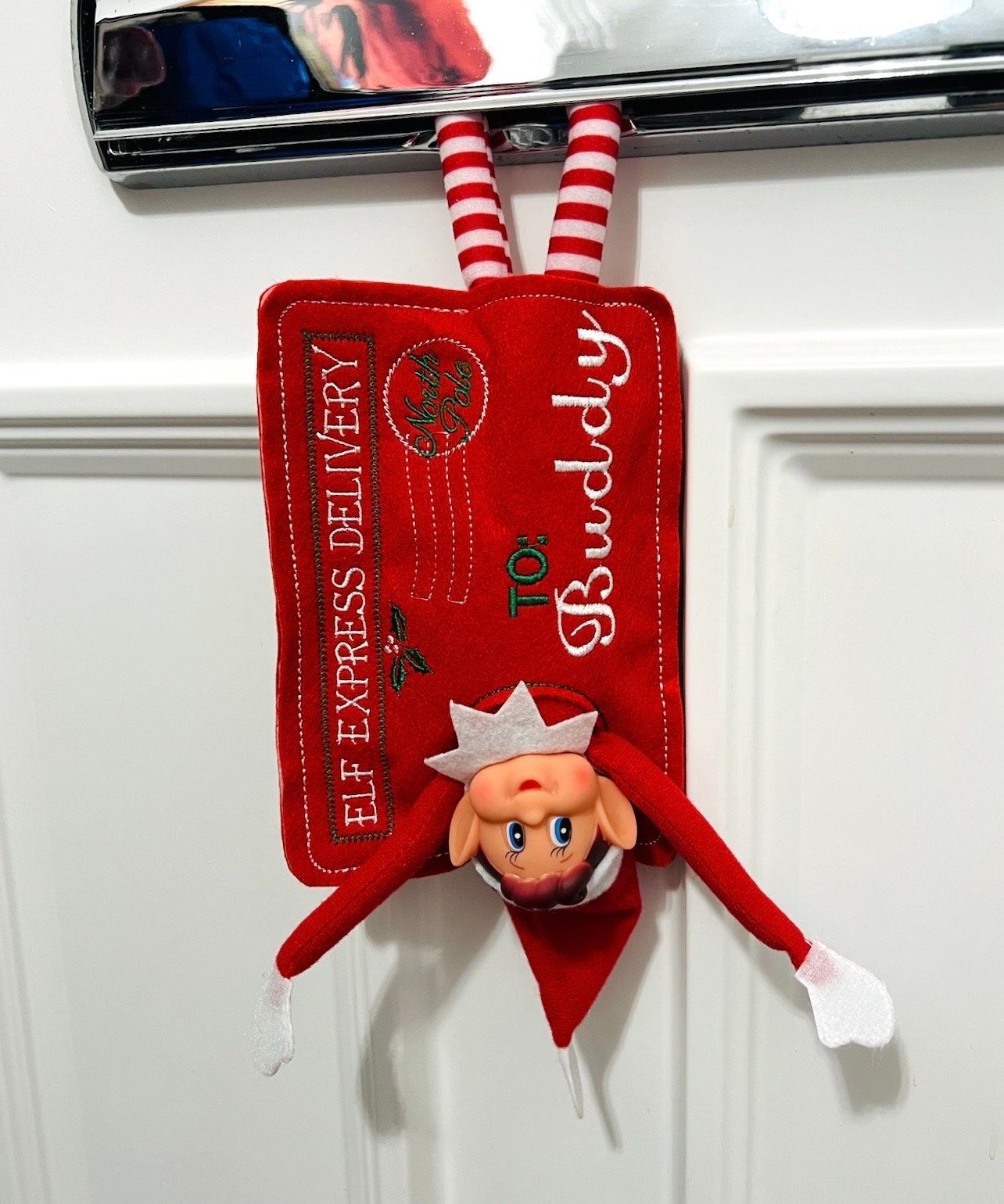 Elf Arrival and Departure Envelope, Christmas Eve, Hello Elf, Santa’s Workshop, Elf Mail, Post, Christmas Mail, Elf Postage