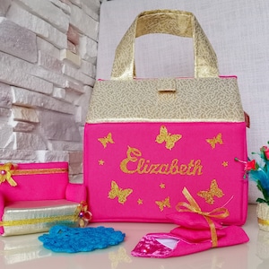 Regalos personalizados para niñas, Bolso para niñas, Bolso para niños, Regalo de cumpleaños para niñas, Casa de muñecas portátil, Casa de muñecas de viaje, Casa de muñecas de tela