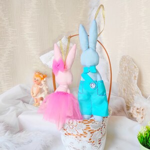 Easter Bunny Ornament, Easter Basket Tag, Easter bunny, Easter gift tag, Easter Holiday, Spring decoration