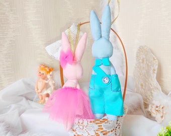 Easter Bunny Ornament, Easter Basket Tag, Easter bunny, Easter gift tag, Easter Holiday, Spring decoration