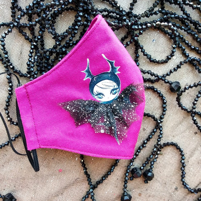 Bat Halloween Kids Face Mask Halloween Face Mask Toddler Etsy