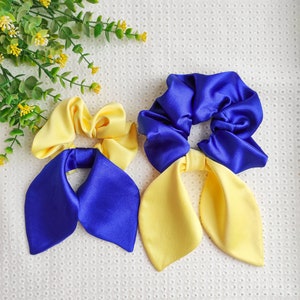 Ukraine accessories, Price 2 pieces, Ukraine Scrunchie hair, Ukraine flag, Blue and yellow scrunchies, Ukrainian flag scrunchies