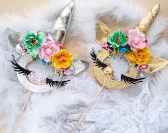 Unicorn  Magic wand, Fairy Wand, Kid's Unicorn Wand, Unicorn Wand, Unicorn Party, Magic Wand, Sequin Unicorn Wand