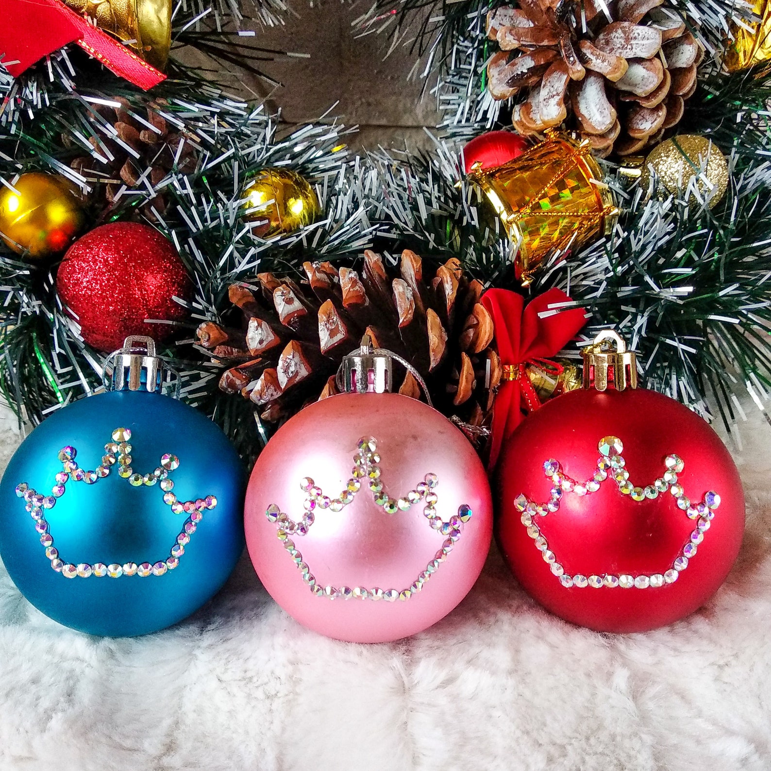 COVID Christmas Ornament 2020 Christmas rhinestones Etsy