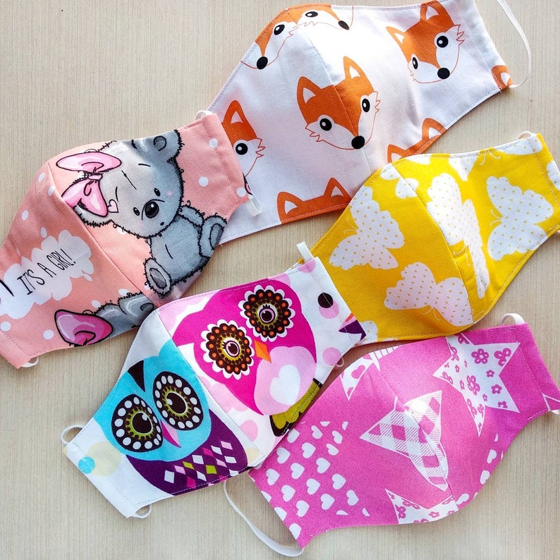 Kids Face Mask with filter pocket Toddler face mask Face Etsy