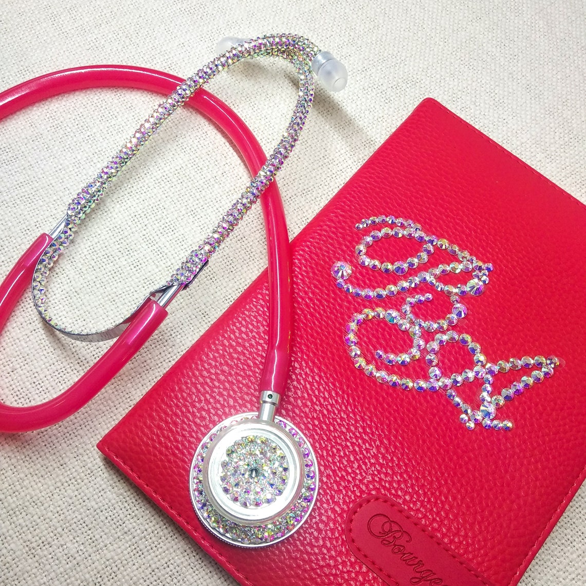 Bling Stethoscope Glitter Stethoscope Rhinestone Etsy