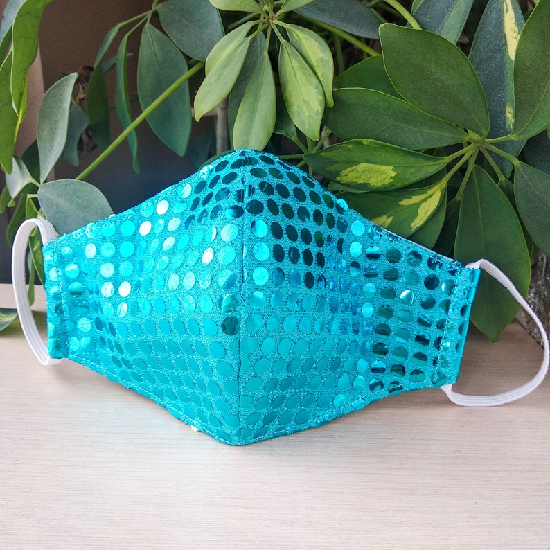 Mask for kids sparkly Kids glitter face mask Sparkle face Etsy