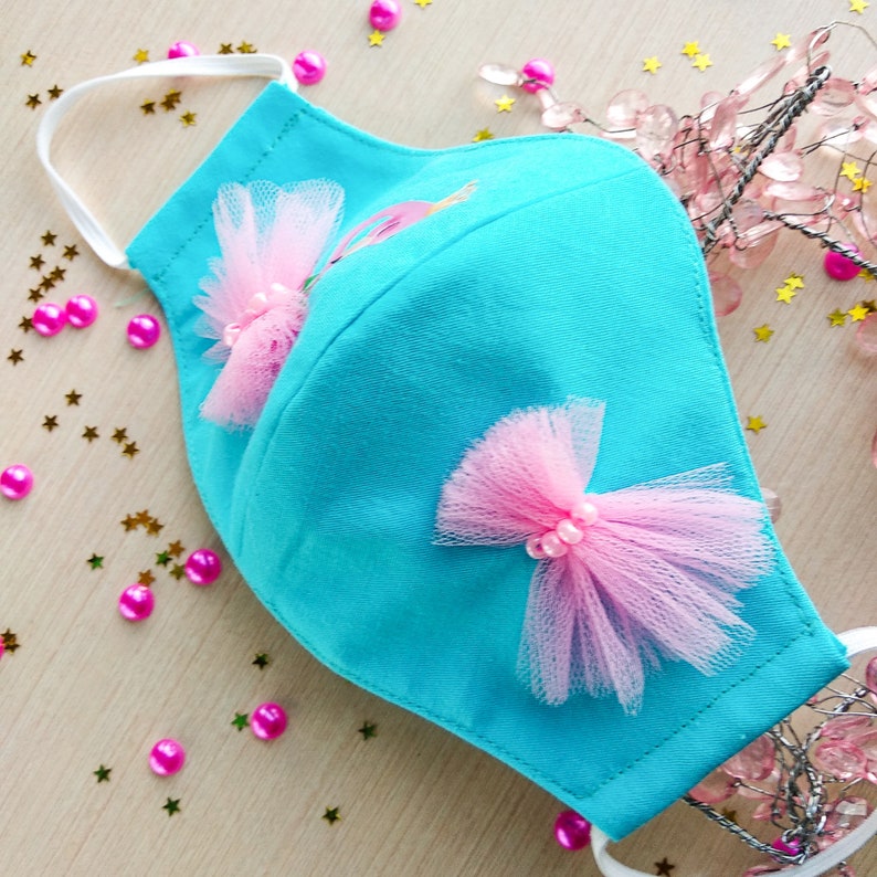Kids Face Mask with filter pocket Toddler face mask Flamingo Etsy