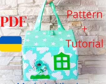 Patron de couture de sac pour maison de poupée, bricolage pour enfants (Patron PDF)
