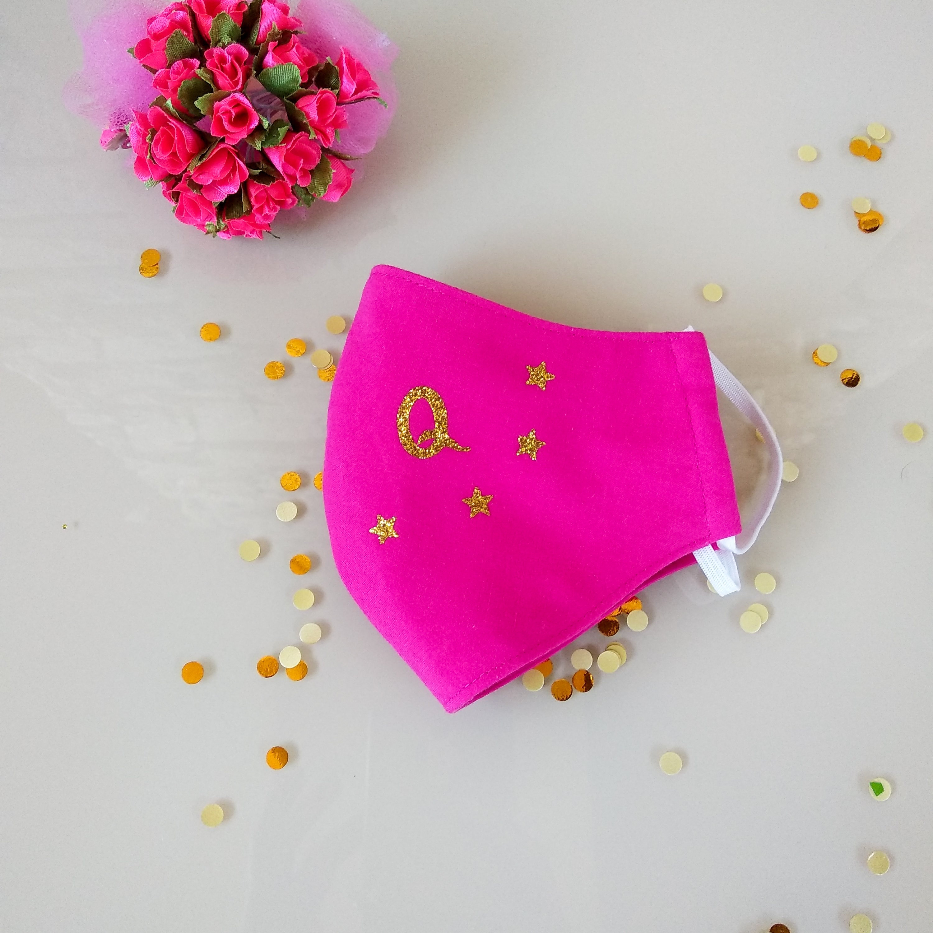 Face Mask Personalized Glitter face mask Sparkly face mask Etsy