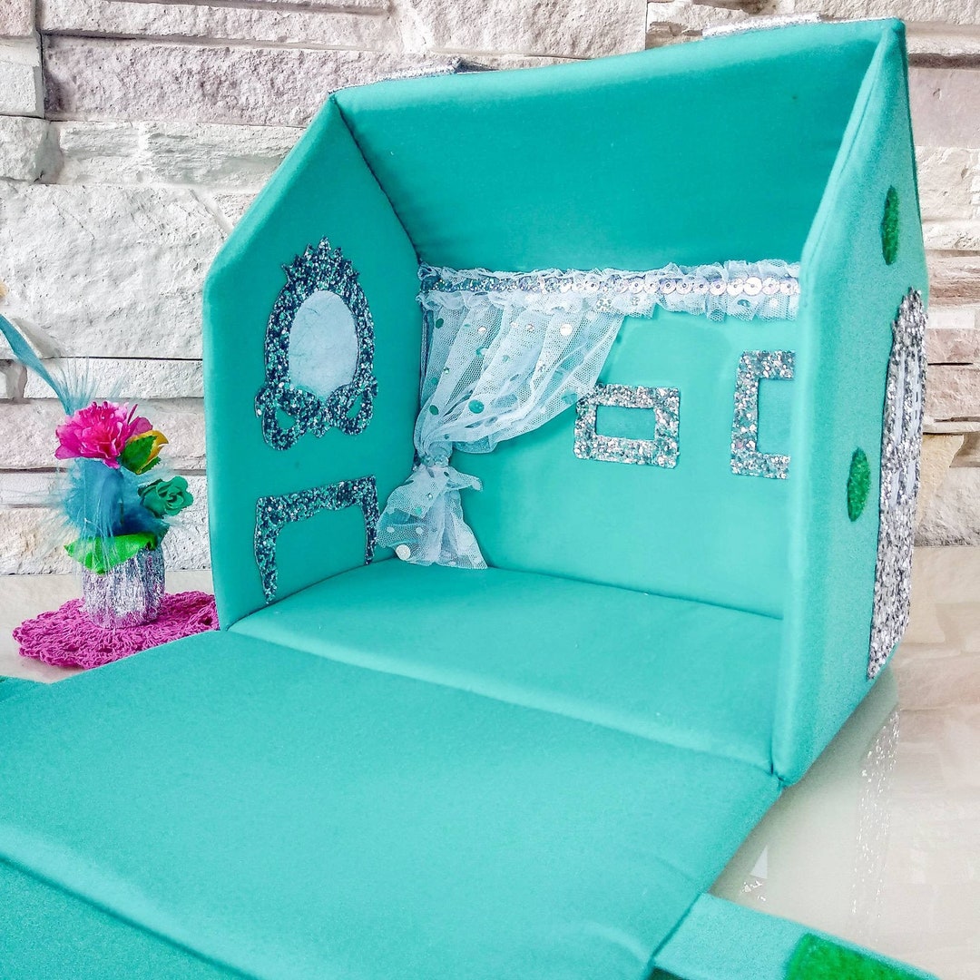 Fabric Dollhouse, Kids Handbag, Dollhouse, Dollhouse Suitcase, Purse